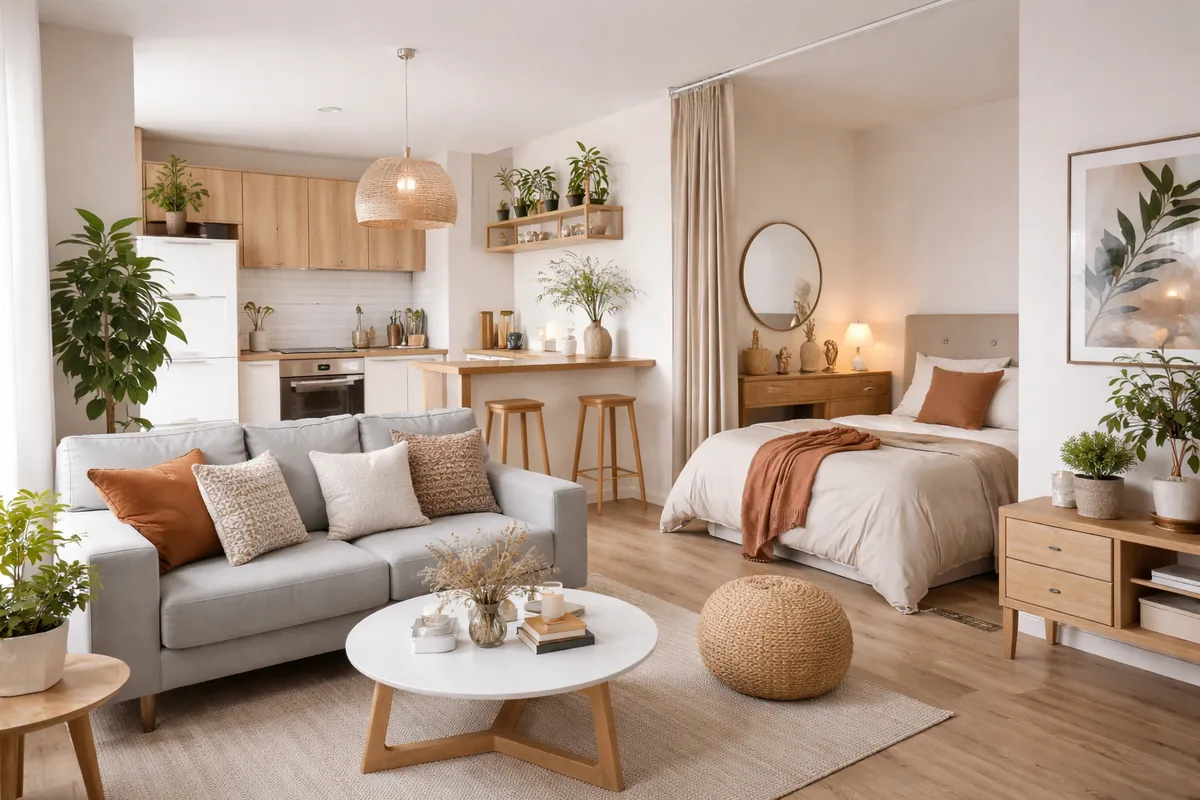 Comment aménager un espace de vie généraliste dans un studio de 30 m²